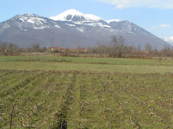 besneeuwde bergen in kosovo